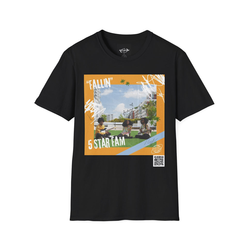 “Fallin” Autographed Anniversary Tee w/QRcode– 5Star Fam