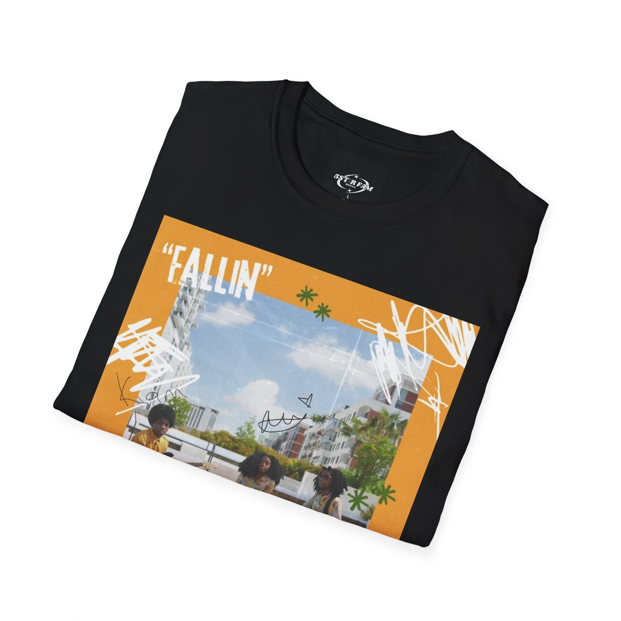 “Fallin” Autographed Anniversary Tee w/QRcode– 5Star Fam